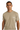 Men's premium streetwear t-shirt in sandstone beige by STATIC with minimalist embroidered logo – modern design