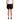 Back view of model wearing STATIC women’s black relax shorts – athletic fit with rear pocket and clean minimalist design