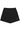 STATIC women’s black relax shorts – minimalist athletic streetwear with embroidered logo