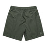 STATIC Core Shorts in cypress green – unisex lightweight athletic shorts with drawstring waistband and minimalist logo